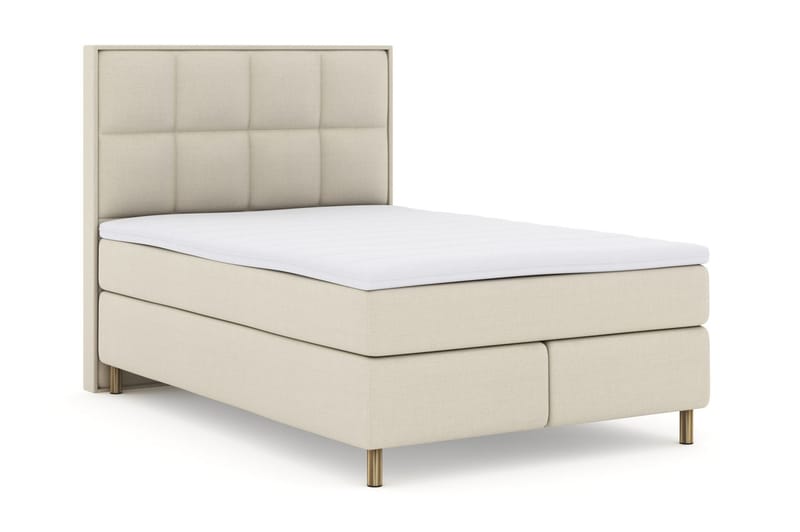 Select No 3 Komplett Sängpaket 140x200 Fast/Medium - Beige/Koppar - Möbler - Säng - Komplett sängpaket