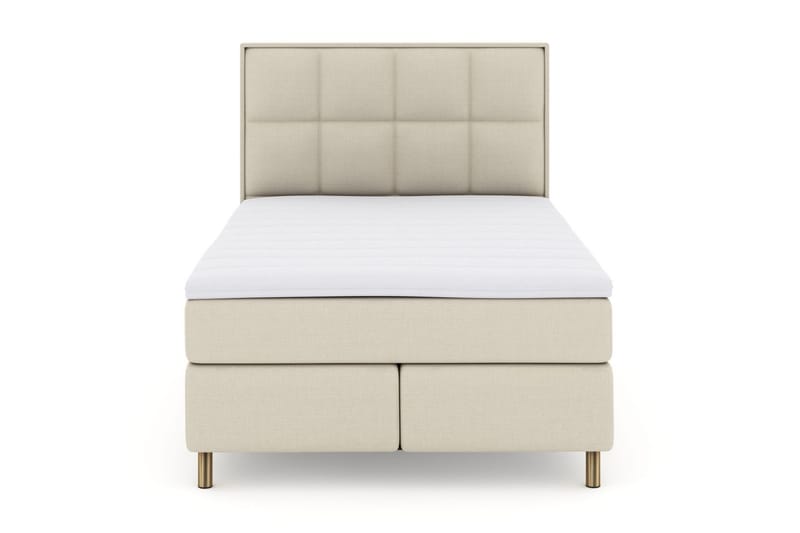 Select No 3 Komplett Sängpaket 140x200 Fast/Medium, Beige/Koppar