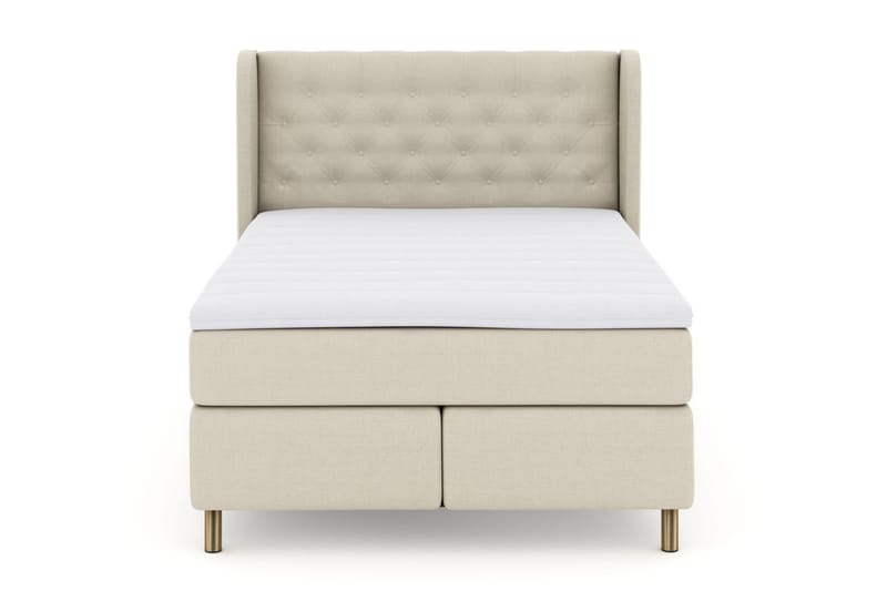 Select No 3 Komplett Sängpaket 140x200 Fast/Medium - Beige/Koppar - Möbler - Säng - Komplett sängpaket