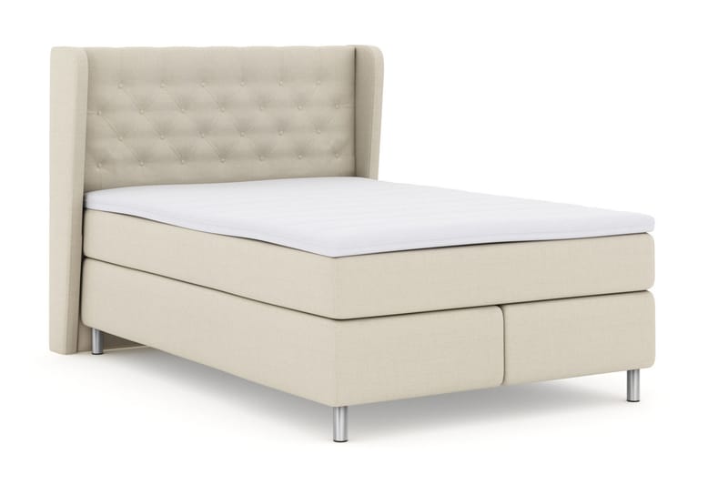 Select No 3 Komplett Sängpaket 140x200 Fast/Medium - Beige/Metall - Möbler - Säng - Komplett sängpaket