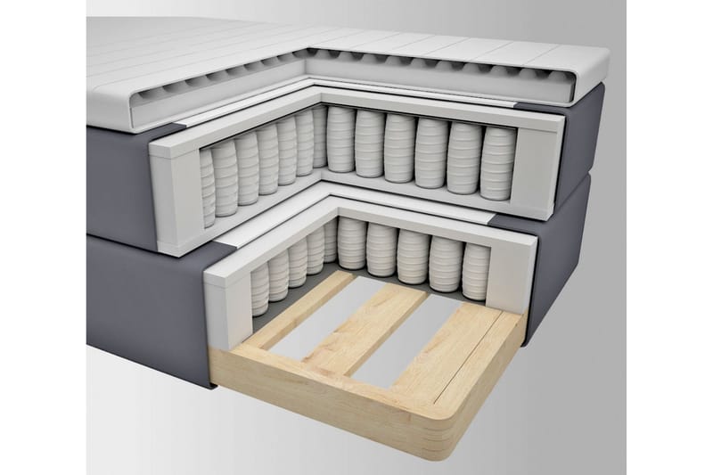 Select No 3 Komplett Sängpaket 140x200 Fast/Medium - Beige/Metall - Möbler - Säng - Komplett sängpaket