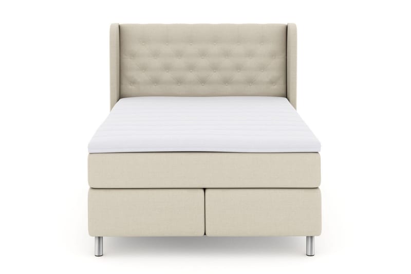 Select No 3 Komplett Sängpaket 140x200 Fast/Medium, Beige/Metall