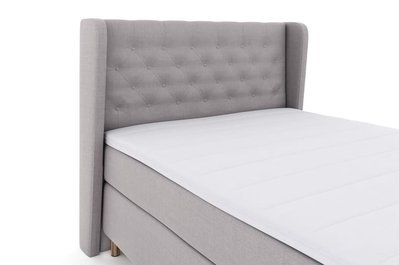 Select No 3 Komplett Sängpaket 140x200 Fast/Medium - Ljusgrå/Koppar - Möbler - Säng - Komplett sängpaket