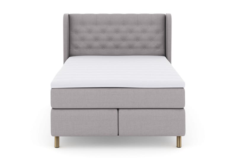 Select No 3 Komplett Sängpaket 140x200 Fast/Medium - Ljusgrå/Koppar - Möbler - Säng - Komplett sängpaket