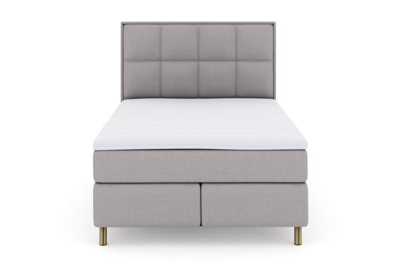 Select No 3 Komplett Sängpaket 140x200 Fast/Medium - Ljusgrå/Koppar - Möbler - Säng - Komplett sängpaket