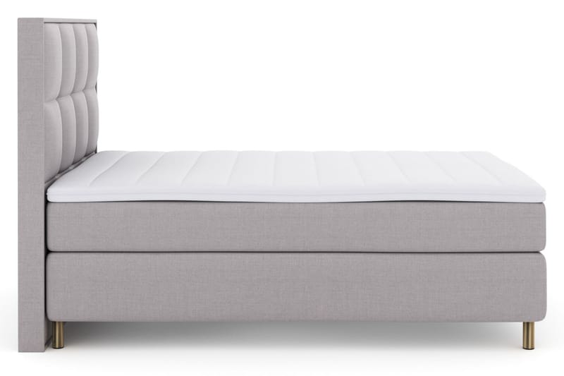 Select No 3 Komplett Sängpaket 140x200 Fast/Medium - Ljusgrå/Koppar - Möbler - Säng - Komplett sängpaket