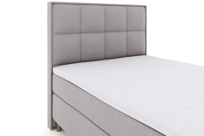 Select No 3 Komplett Sängpaket 140x200 Fast/Medium - Ljusgrå/Koppar - Möbler - Säng - Komplett sängpaket