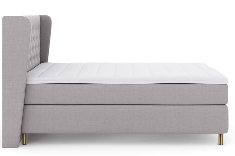 Select No 3 Komplett Sängpaket 140x200 Fast/Medium - Ljusgrå/Koppar - Möbler - Säng - Komplett sängpaket