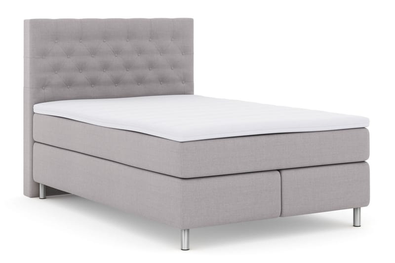 Select No 3 Komplett Sängpaket 140x200 Fast/Medium - Ljusgrå/Metall - Möbler - Säng - Komplett sängpaket