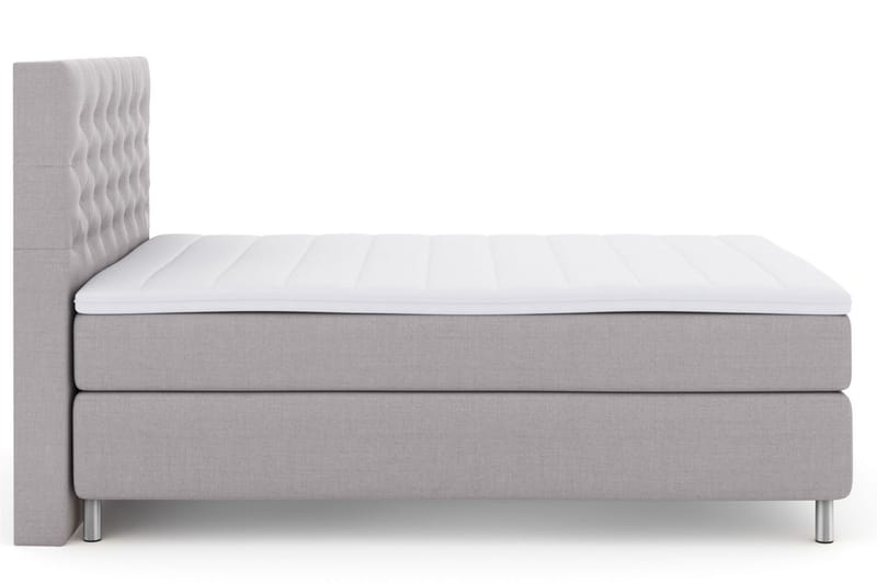 Select No 3 Komplett Sängpaket 140x200 Fast/Medium - Ljusgrå/Metall - Möbler - Säng - Komplett sängpaket