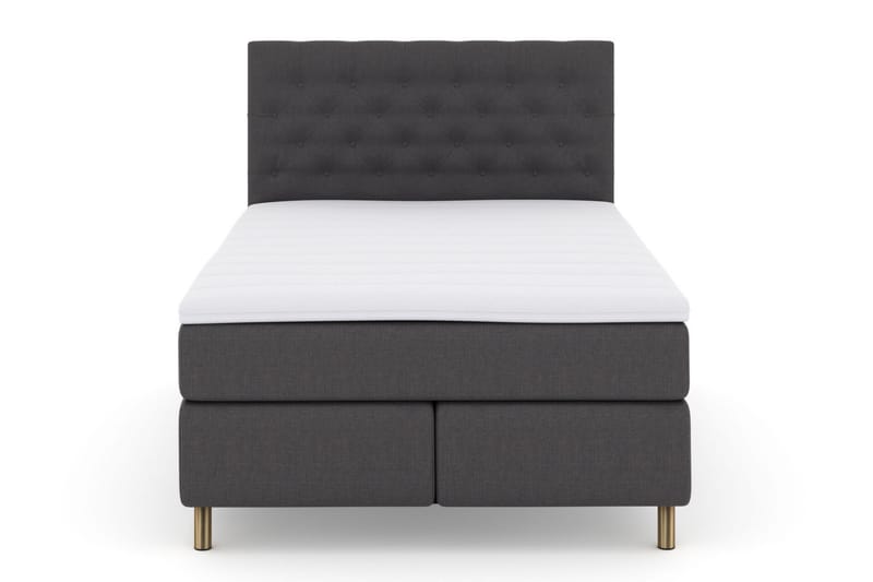 Select No 3 Komplett Sängpaket 140x200 Fast/Medium - Mörkgrå/Koppar - Möbler - Säng - Komplett sängpaket