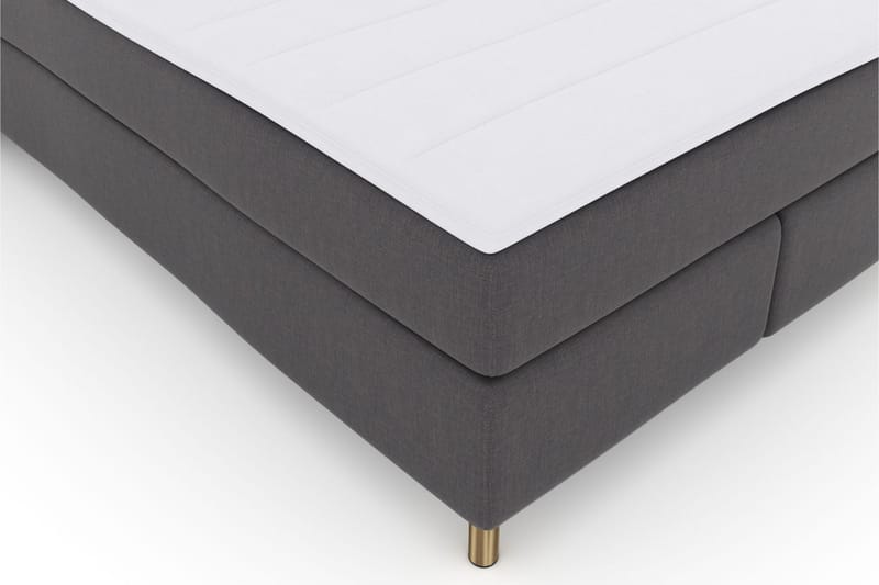 Select No 3 Komplett Sängpaket 140x200 Fast/Medium - Mörkgrå/Koppar - Möbler - Säng - Komplett sängpaket