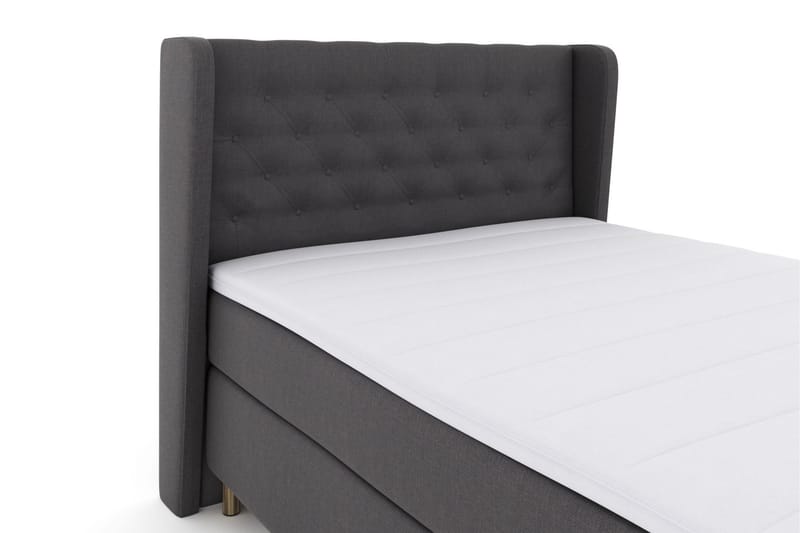 Select No 3 Komplett Sängpaket 140x200 Fast/Medium - Mörkgrå/Koppar - Möbler - Säng - Komplett sängpaket