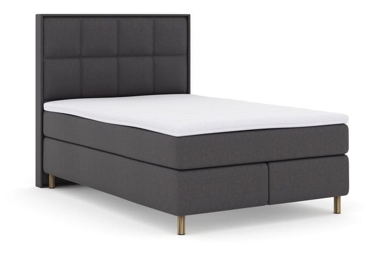 Select No 3 Komplett Sängpaket 140x200 Fast/Medium - Mörkgrå/Koppar - Möbler - Säng - Kontinentalsäng