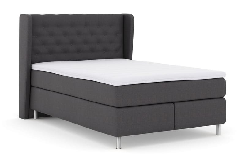 Select No 3 Komplett Sängpaket 140x200 Fast/Medium - Mörkgrå/Metall - Möbler - Säng - Komplett sängpaket