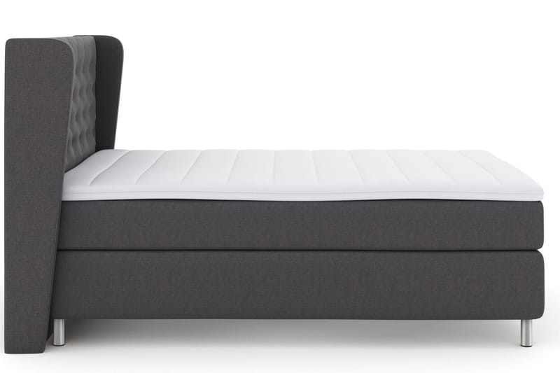 Select No 3 Komplett Sängpaket 140x200 Fast/Medium - Mörkgrå/Metall - Möbler - Säng - Komplett sängpaket