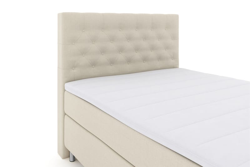 Select No 3 Komplett Sängpaket 140x200 Medium - Beige/Metall - Komplett sängpaket - Kontinentalsäng - Dubbelsäng