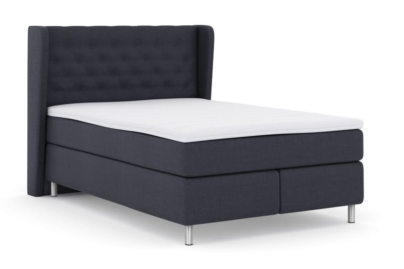 Select No 3 Komplett Sängpaket 140x200 Medium - Blå/Metall - Möbler - Säng - Kontinentalsäng