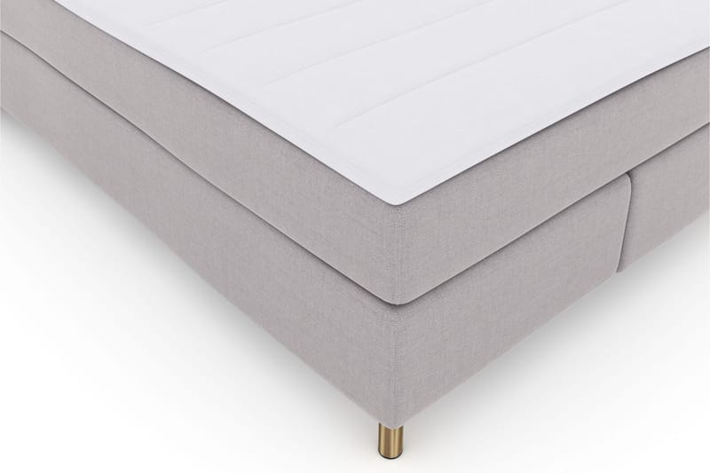 Select No 3 Komplett Sängpaket 140x200 Medium - Ljusgrå/Koppar - Möbler - Säng - Komplett sängpaket