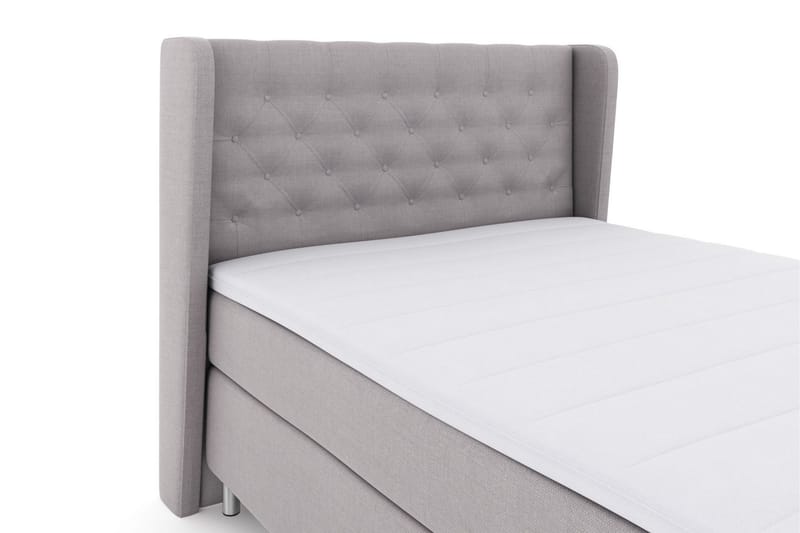 Select No 3 Komplett Sängpaket 140x200 Medium - Ljusgrå/Metall - Möbler - Säng - Kontinentalsäng