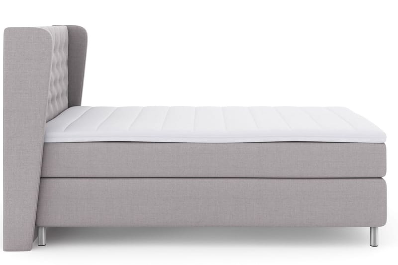 Select No 3 Komplett Sängpaket 140x200 Medium - Ljusgrå/Metall - Möbler - Säng - Kontinentalsäng