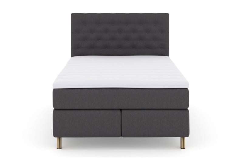 Select No 3 Komplett Sängpaket 140x200 Medium - Mörkgrå/Koppar - Möbler - Säng - Kontinentalsäng