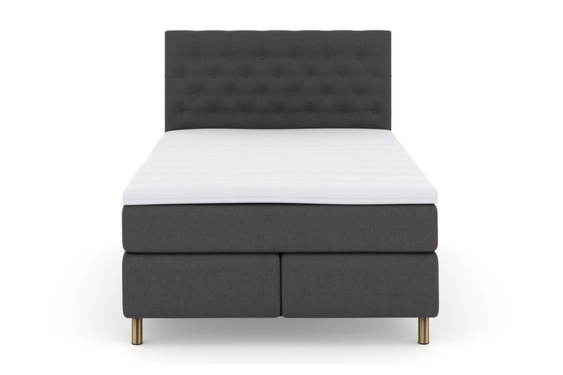 Select No 3 Komplett Sängpaket 140x200 Medium - Mörkgrå/Koppar - Möbler - Säng - Komplett sängpaket
