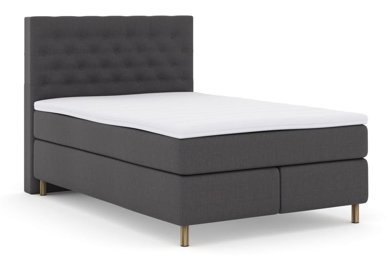 Select No 3 Komplett Sängpaket 140x200 Medium - Mörkgrå/Koppar - Möbler - Säng - Komplett sängpaket