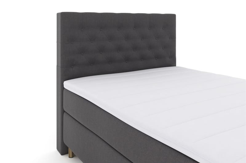 Select No 3 Komplett Sängpaket 140x200 Medium - Mörkgrå/Koppar - Möbler - Säng - Komplett sängpaket