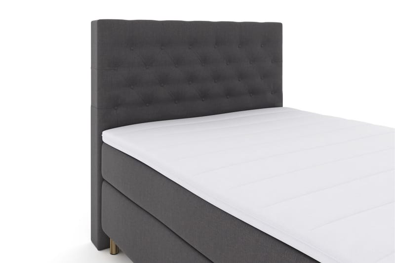 Select No 3 Komplett Sängpaket 140x200 Medium - Mörkgrå/Koppar - Komplett sängpaket - Kontinentalsäng - Dubbelsäng