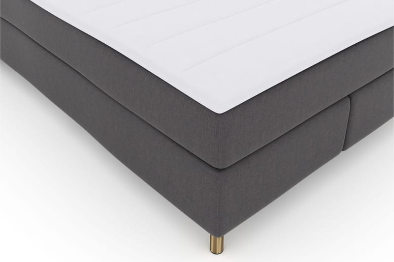 Select No 3 Komplett Sängpaket 140x200 Medium - Mörkgrå/Koppar - Möbler - Säng - Komplett sängpaket
