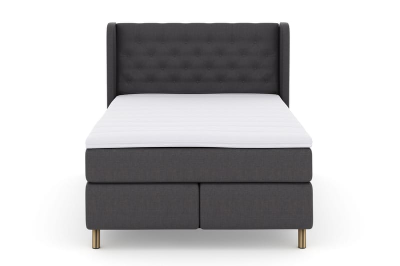 Select No 3 Komplett Sängpaket 140x200 Medium - Mörkgrå/Koppar - Möbler - Säng - Kontinentalsäng