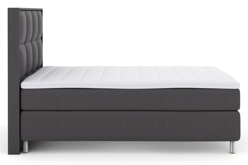Select No 3 Komplett Sängpaket 140x200 Medium - Mörkgrå/Metall - Möbler - Säng - Kontinentalsäng