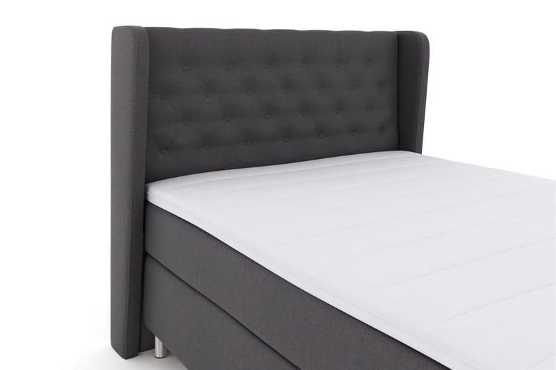 Select No 3 Komplett Sängpaket 140x200 Medium - Mörkgrå/Metall - Möbler - Säng - Kontinentalsäng