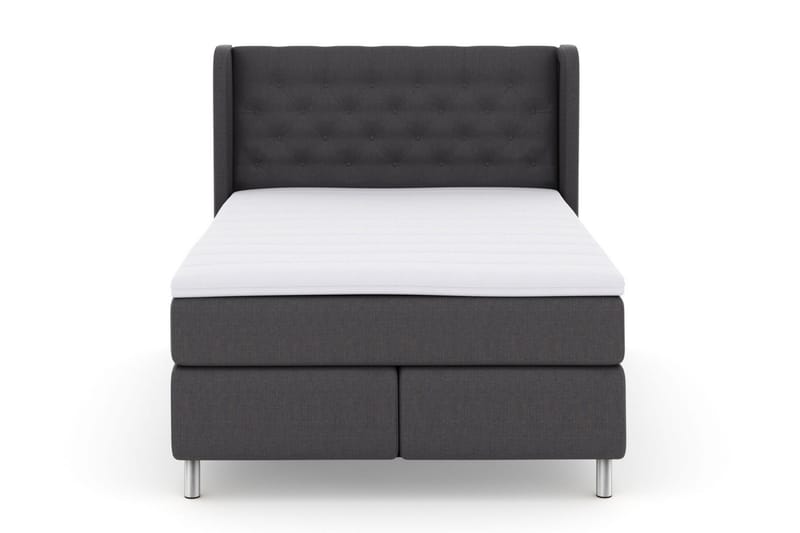 Select No 3 Komplett Sängpaket 140x200 Medium - Mörkgrå/Metall - Möbler - Säng - Kontinentalsäng