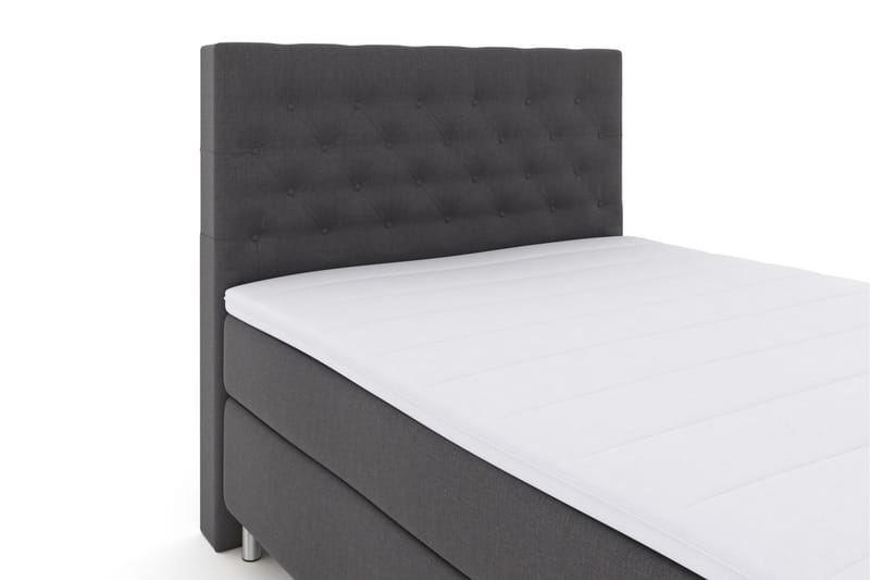 Select No 3 Komplett Sängpaket 140x200 Medium - Mörkgrå/Metall - Komplett sängpaket - Kontinentalsäng - Dubbelsäng