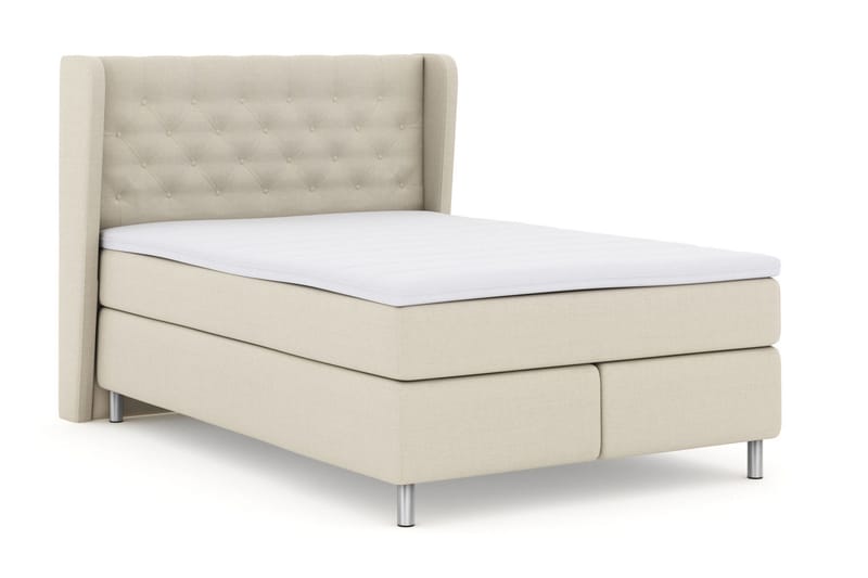 Select No 3 Komplett Sängpaket 160x200 Fast - Beige/Metall - Möbler - Säng - Kontinentalsäng
