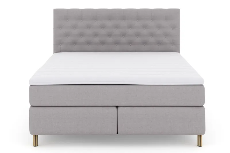 Select No 3 Komplett Sängpaket 160x200 Fast - Ljusgrå/Koppar - Möbler - Säng - Kontinentalsäng