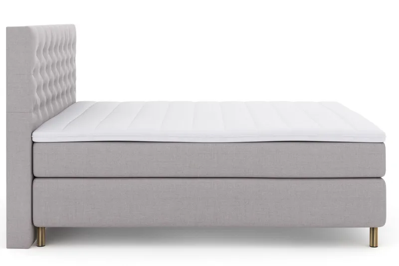 Select No 3 Komplett Sängpaket 160x200 Fast - Ljusgrå/Koppar - Möbler - Säng - Kontinentalsäng