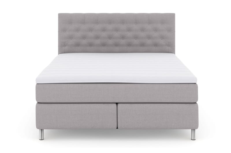 Select No 3 Komplett Sängpaket 160x200 Fast - Ljusgrå/Metall - Möbler - Säng - Komplett sängpaket