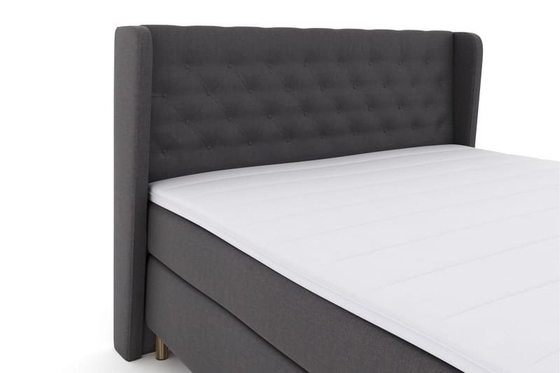 Select No 3 Komplett Sängpaket 160x200 Fast - Mörkgrå/Koppar - Möbler - Säng - Komplett sängpaket