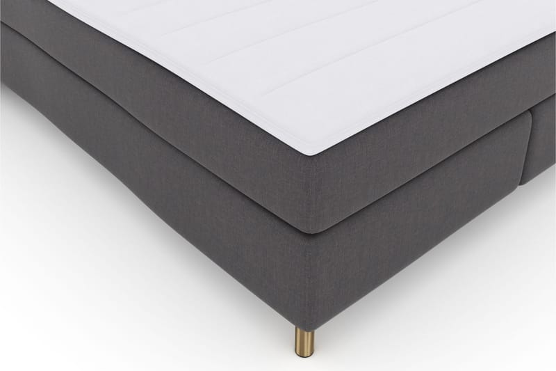Select No 3 Komplett Sängpaket 160x200 Fast - Mörkgrå/Koppar - Möbler - Säng - Komplett sängpaket