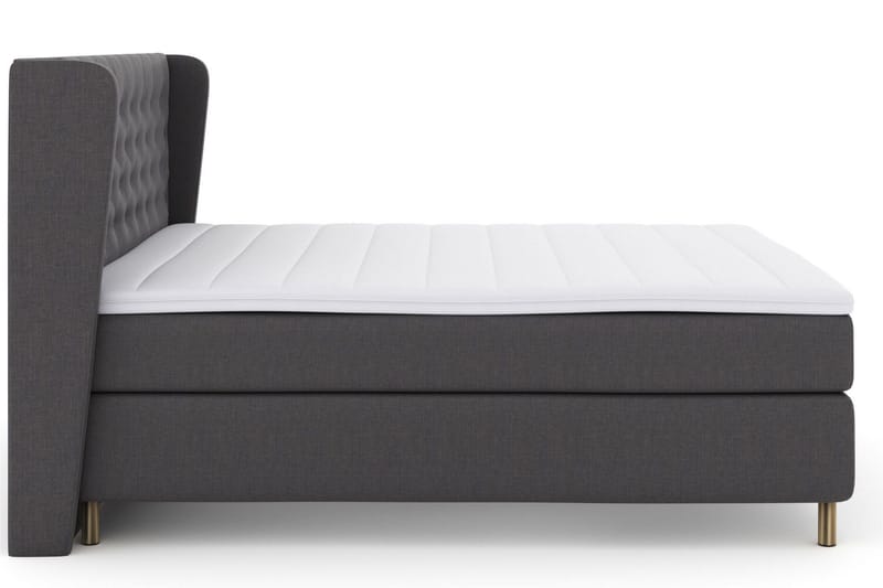 Select No 3 Komplett Sängpaket 160x200 Fast - Mörkgrå/Koppar - Möbler - Säng - Kontinentalsäng
