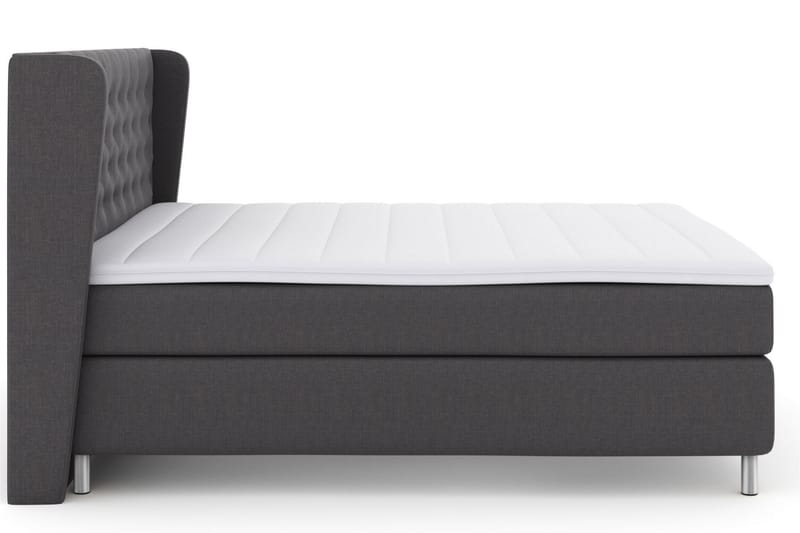Select No 3 Komplett Sängpaket 160x200 Fast - Mörkgrå/Metall - Möbler - Säng - Komplett sängpaket