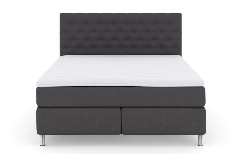 Select No 3 Komplett Sängpaket 160x200 Fast - Mörkgrå/Metall - Möbler - Säng - Komplett sängpaket