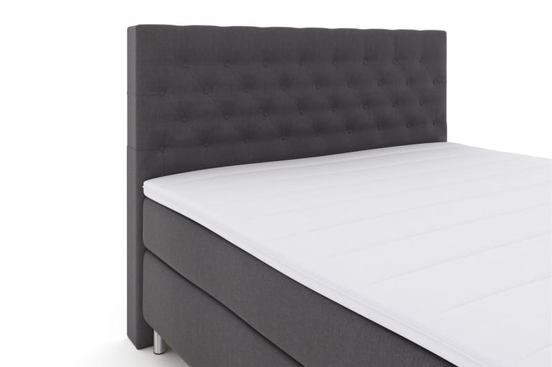 Select No 3 Komplett Sängpaket 160x200 Fast - Mörkgrå/Metall - Dubbelsäng - Komplett sängpaket - Kontinentalsäng