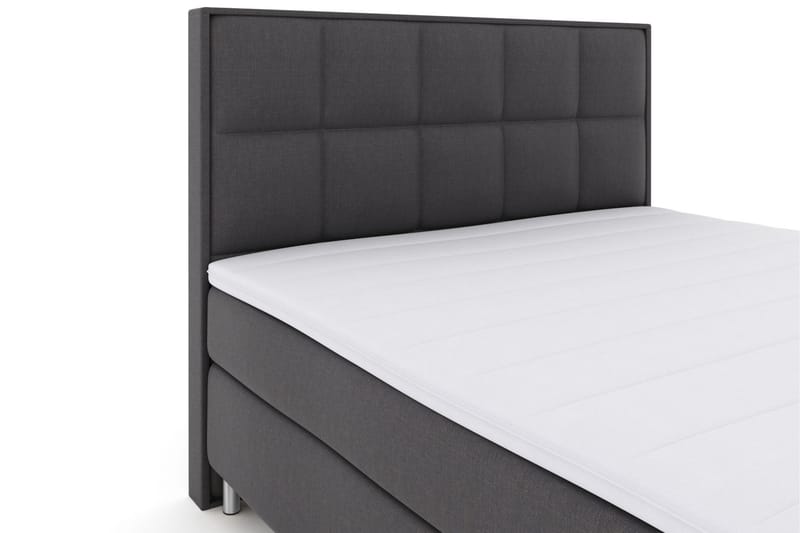 Select No 3 Komplett Sängpaket 160x200 Fast - Mörkgrå/Metall - Komplett sängpaket - Kontinentalsäng - Dubbelsäng
