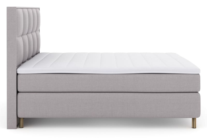 Select No 3 Komplett Sängpaket 160x200 Fast/Medium - Ljusgrå/Koppar - Möbler - Säng - Komplett sängpaket