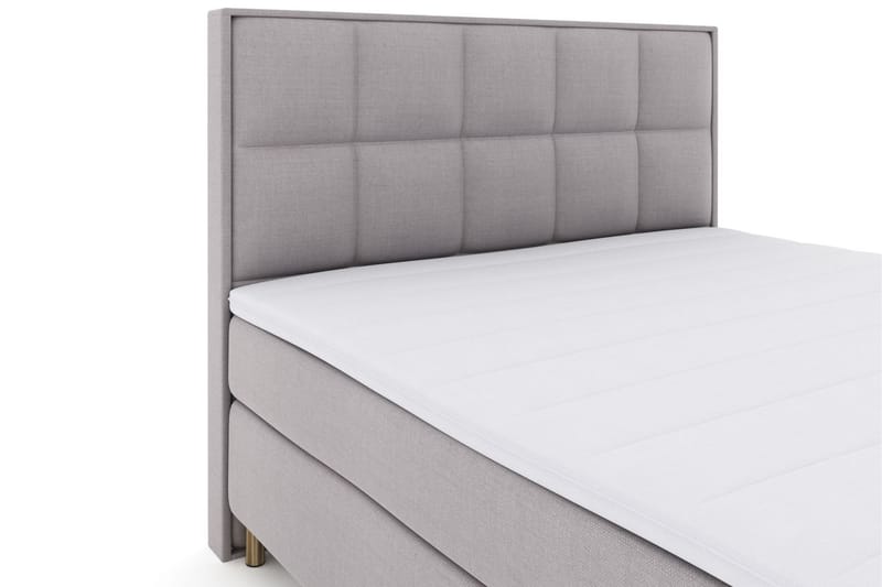 Select No 3 Komplett Sängpaket 160x200 Fast/Medium - Ljusgrå/Koppar - Möbler - Säng - Komplett sängpaket