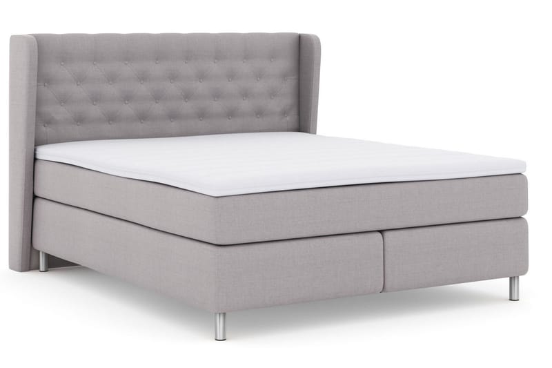Select No 3 Komplett Sängpaket 160x200 Fast/Medium - Ljusgrå/Metall - Möbler - Säng - Kontinentalsäng
